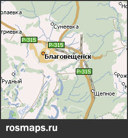 Карта Благовещенский р-н Навител