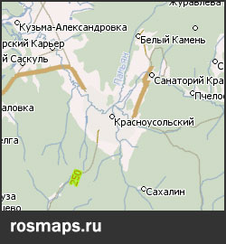Карта Гафурийский р-н Навител