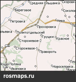 Карта Прохоровский р-н Навител