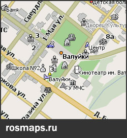 Карта Валуйки Навител