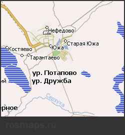 Карта Южский р-н Навител