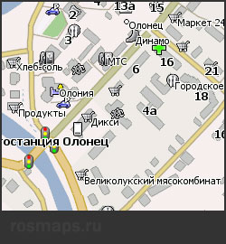 Карта Олонец Навител