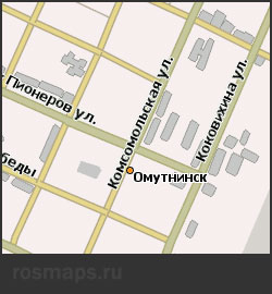Карта Омутинск Навител