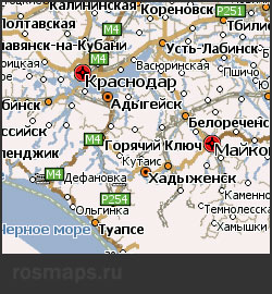 Карта Краснодарского края Навител