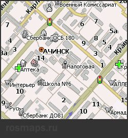 Карта Ачинска для Навител