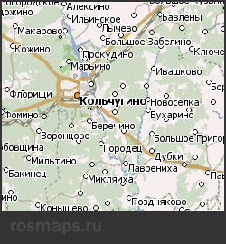 Карта Кольчугинский р-н Навител
