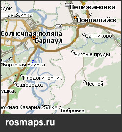 Карта Алтайский край Навител