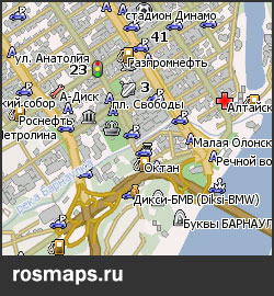 Карта Барнаул Навител