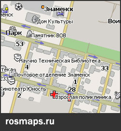 GPS карты Знаменск