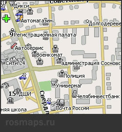 Навител карта Долгодеревенское