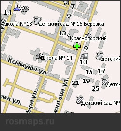 Навител карта Красногорского поселка