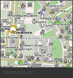 Навител карта Снежинска