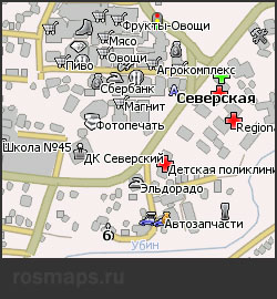 Карта ст Северская для Навител