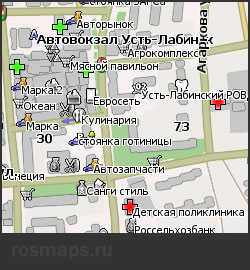Карта Усть-Лабинска для Навител
