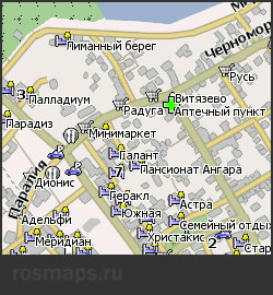 Карта Витязево Навител