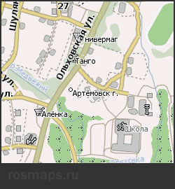 Карта Артёмовск Навител