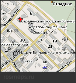 Карта Отрадное для Навител