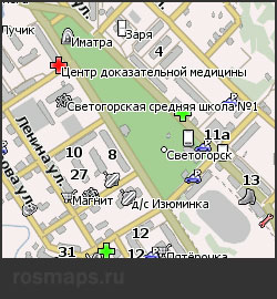 Карта Светлогорска Навител