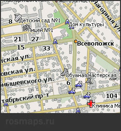 Карта Всеволожска для Навител