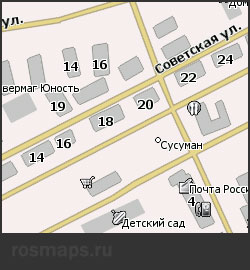 Карта Сусаман Навител