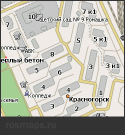 Карта Красногорска для Навител