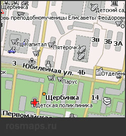 Карта Щербинки для Навител