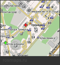 Карта Троицка для Навител