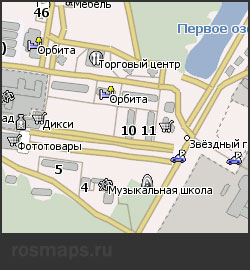 Карта Звёздного городка для Навител