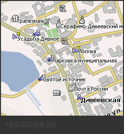 Карта Дивеево для Навител