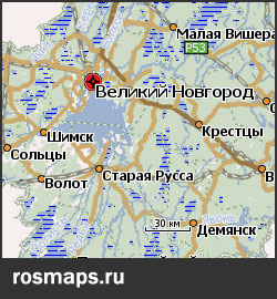 GPS карты Новгородской области