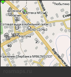 Карта Любытино Навител