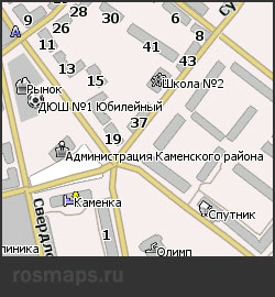 Карта Каменки для Навител