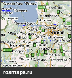 GPS карты Псковской области