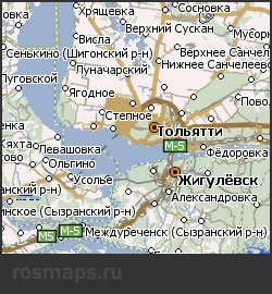 Навител карта Самарской области
