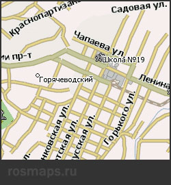 Навител карта Горячеводский