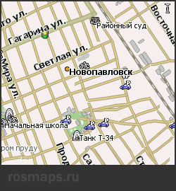 Навител карта Новопавловска
