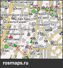 GPS карты Казани