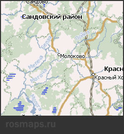 Навител карта Молоковского района