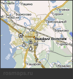 Навител карта Вышневолоцкого района