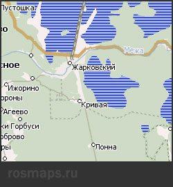 Навител карта Жарковского района