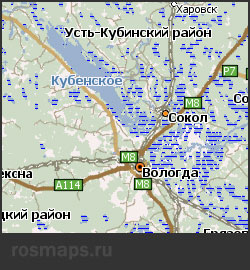 Карта Вологодская обл Навител
