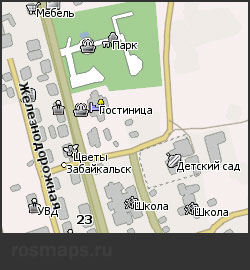 Карта Забайкальск Навител